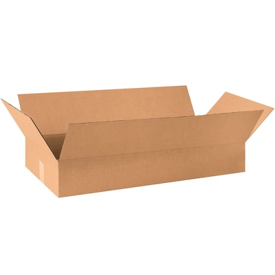 Corrugated Boxes, 30 x 12 x 4, Kraft, 25/Bundle (30124)