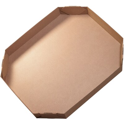 Partners Brand Bulk Bin Lids, Octagon, 46 x 38 x 6, Kraft, 5/Bundle (463836OCTLID)