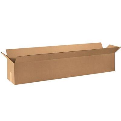 Long Corrugated Boxes, 48 x 10 x 10, Kraft, 20/Bundle (481010)