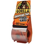 Gorilla Tough & Wide Shipping Tape with Dispenser, 3 x 36 Yds, Clear (ADHGGT335)