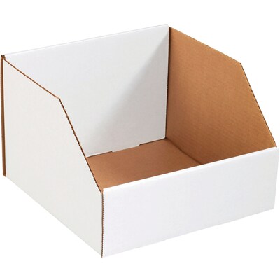 Open Top Bin Boxes, 8 x 9 x 4-1/2, Oyster White, 50/Bundle (BINBIN89)