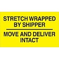 Tape Logic® Labels, Stretch Wrapped By Shipper, 3 x 5, Black/Yellow, 500/Roll (DL3172)