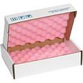 Partners Brand Anti-Static Foam Shippers, 12 x 8 x 2 3/4, Pink/White, 24/Case (FSA1282)