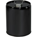 Metal Pail, Closed Head, 5 Gallon , Black, 1/Each (HAZ1077)