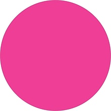 Tape Logic® Inventory Circle Labels, 3/4, Fluorescent Pink, 500/Roll (DL610K)