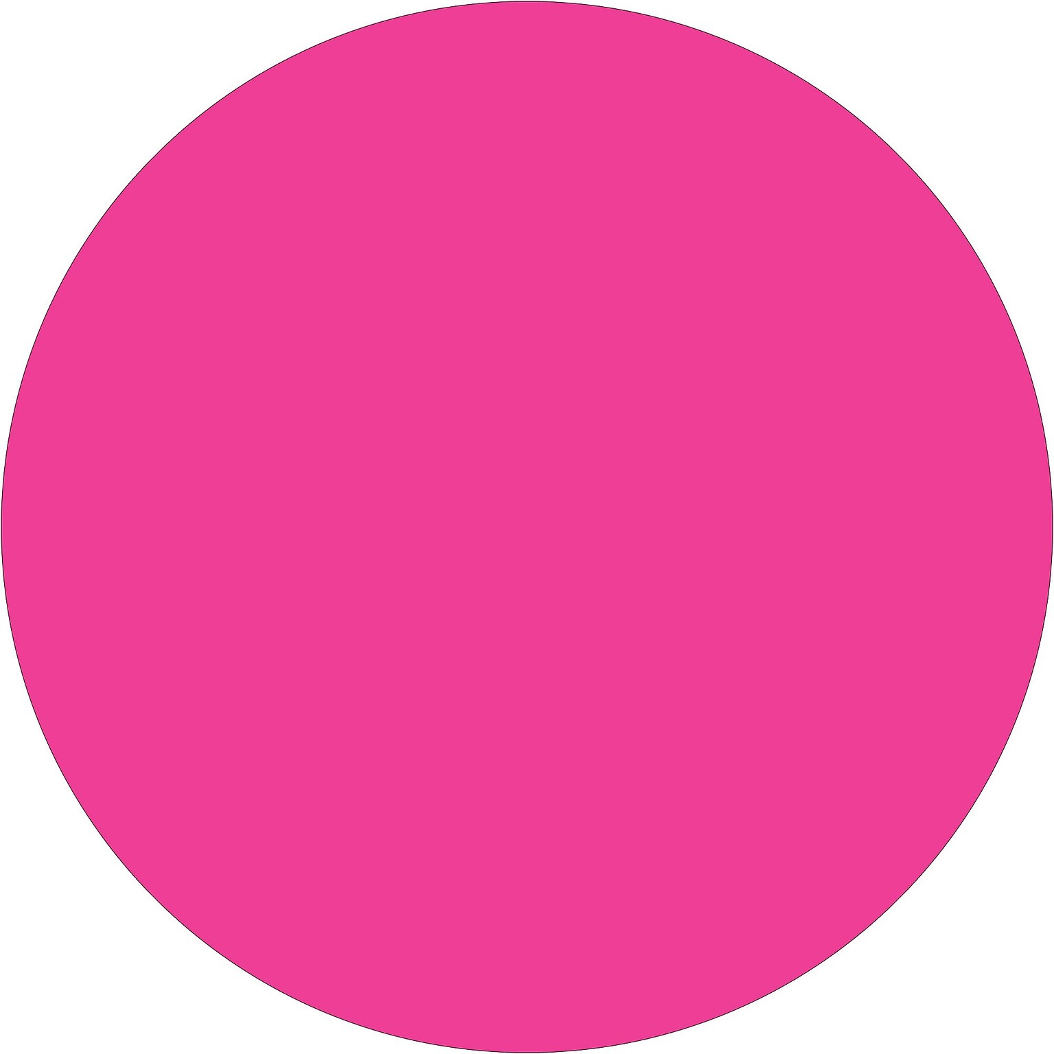 Tape Logic Round Inventory Labels, 0.75 Dia, Fluorescent Pink, 500 Labels/Roll (SL6101-FP)