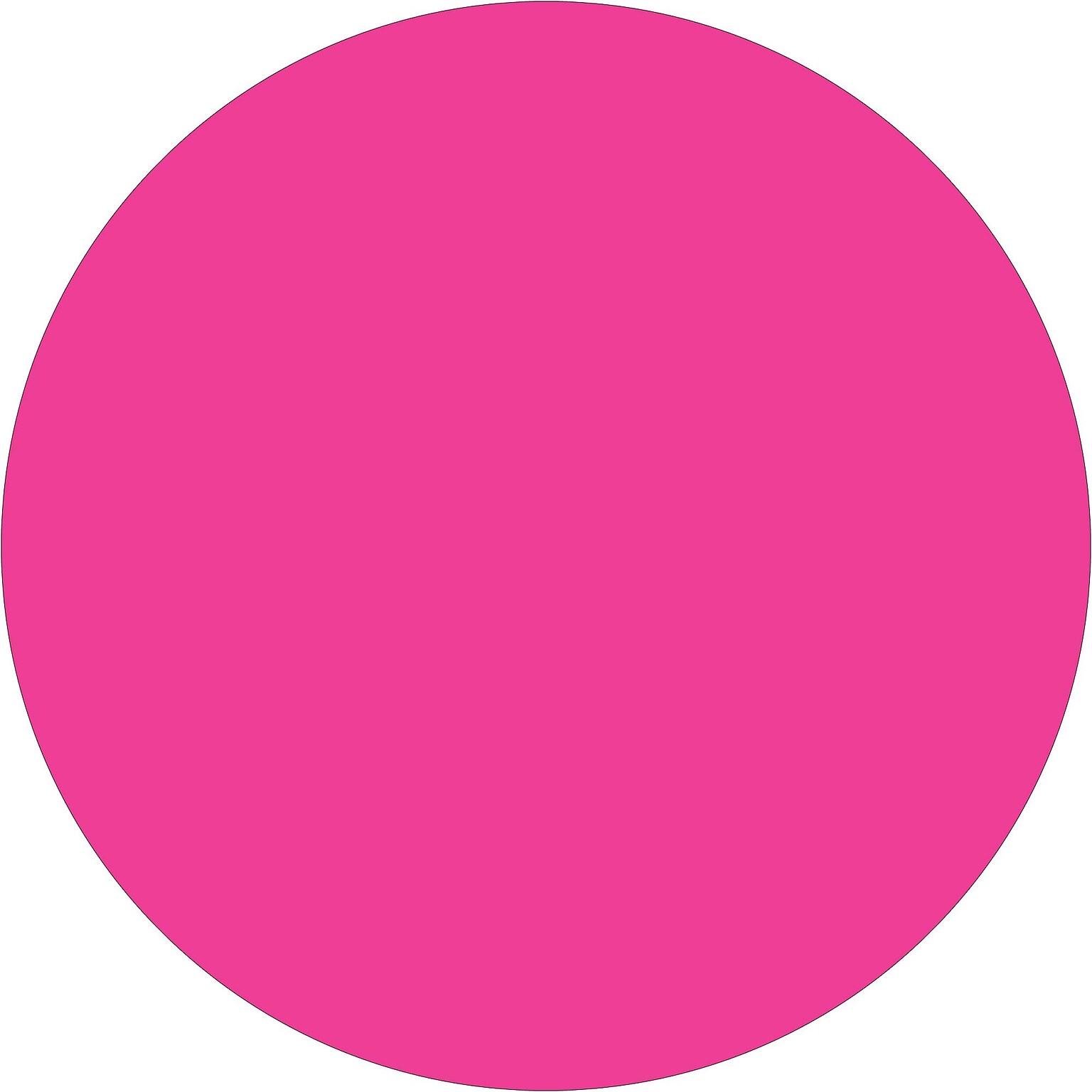 Tape Logic® Inventory Circle Labels, 3/4, Fluorescent Pink, 500/Roll (DL610K)