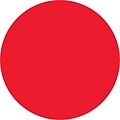 Tape Logic Inventory Circle Labels, 3/4, Fluorescent Red, 500/Roll (DL610G)