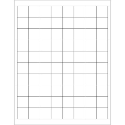 Tape Logic® Laser Labels, Rectangle, 1 x 1, White, 8000/Case (LL104)