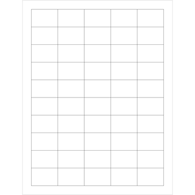 Tape Logic Laser Labels, Rectangle, 1 x 1 1/2, White, 5000/Case (LL107)