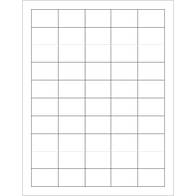 Tape Logic Laser Labels, Rectangle, 1 x 1 1/2, White, 5000/Case (LL107)