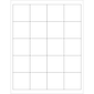 Tape Logic® Laser Labels, Rectangle, 2" x 2", White, 2000/Case (LL111)