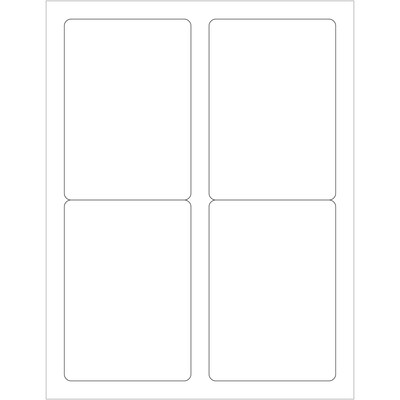 Tape Logic® Laser Labels, Rectangle, 3 1/2 x 5, White, 400/Case (LL119)