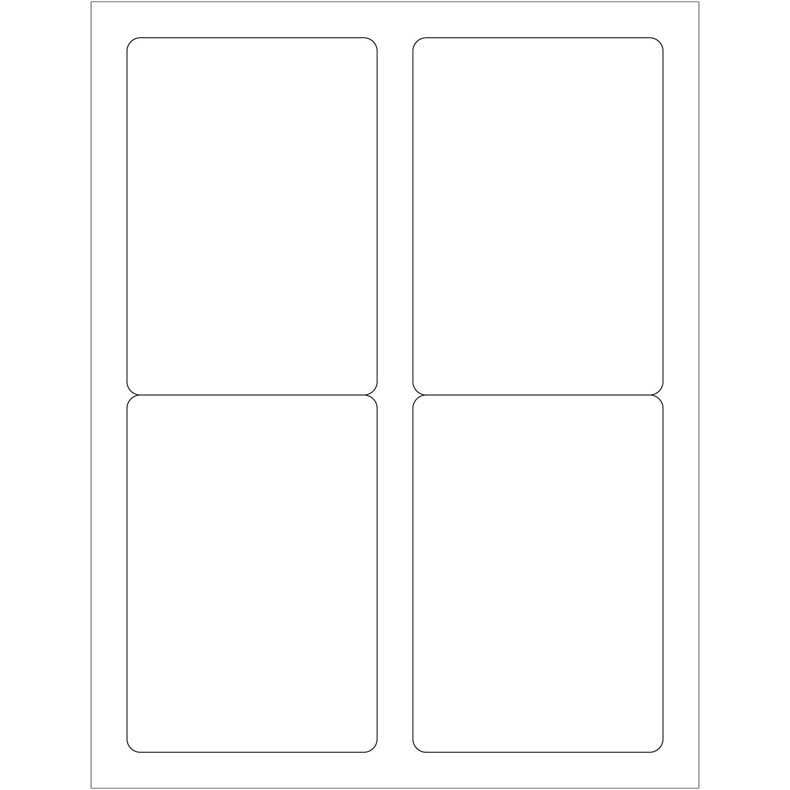 Tape Logic® Laser Labels, Rectangle, 3 1/2 x 5, White, 400/Case (LL119)