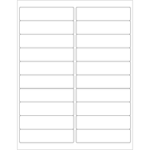 Tape Logic® Removable Rectangle Laser Labels, 4 x 1, White, 2000/Case (LL264)