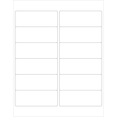 Tape Logic® Laser Labels, Rectangle, 4 x 1 1/2, White, 1200/Case (LL123)