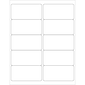 Tape Logic® Laser Labels, Rectangle, Master Case, 4" x 2", White, 10,000/Case (LL124MC)