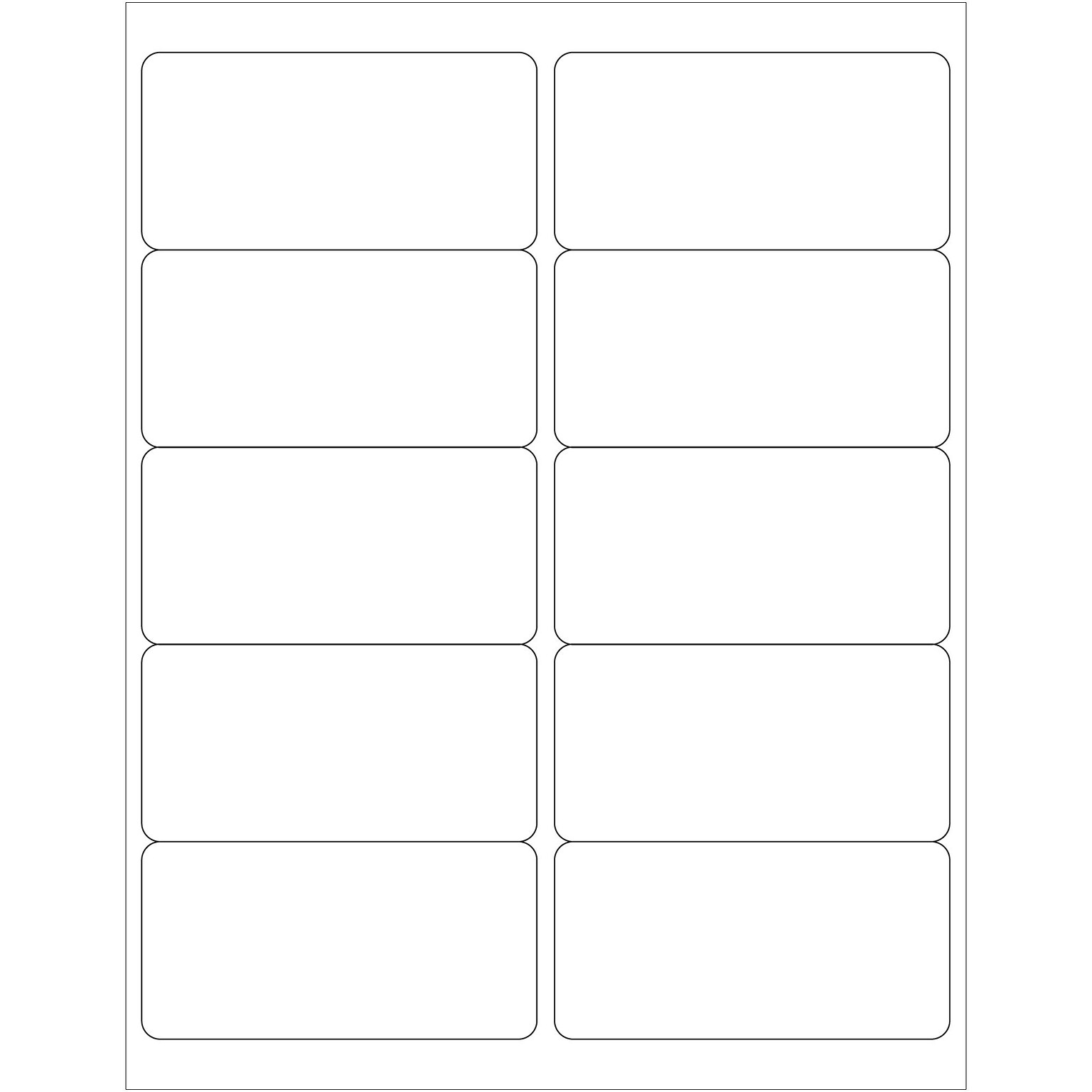 Tape Logic Laser/Inkjet Address Labels, 2 x 4, White, 10000 Labels/Carton (LL124MC)
