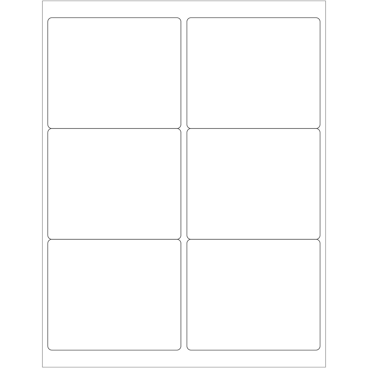 Tape Logic® Laser Labels, Rectangle, Master Case, 4 x 3 1/3, White, 6000/Case (LL127MC)