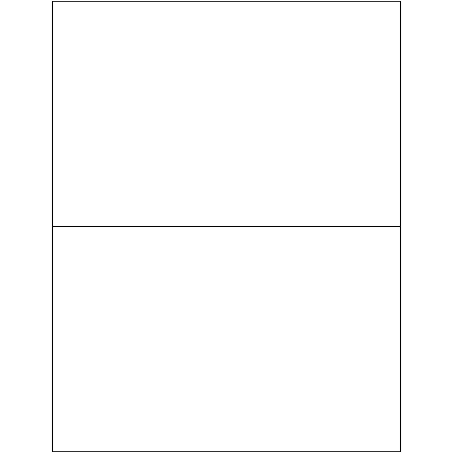 Tape Logic® Removable Rectangle Laser Labels, 8 1/2 x 5 1/2, White, 200/Case (LL270)