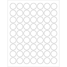 Tape Logic® Laser Labels, 1 Circle, White, 6300/Case (LL142)