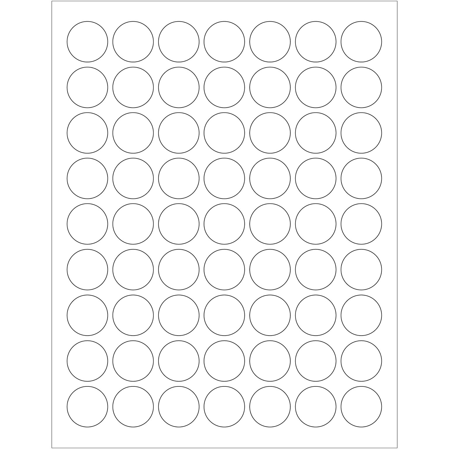 Tape Logic® Laser Labels, 1 Circle, White, 6300/Case (LL142)