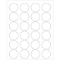Tape Logic® Laser Labels, 1.625" Circle, White, 2400/Case (LL144)