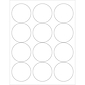 Tape Logic® Laser Labels, 2 1/2" Circle, White, 1200/Case (LL146)