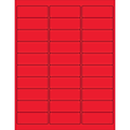 Tape Logic® Rectangle Laser Labels, 2 5/8 x 1, Fluorescent Red, 3000/Case (LL173RD)