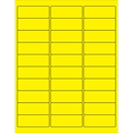 Tape Logic® Rectangle Laser Labels, 2 5/8 x 1, Fluorescent Yellow, 3000/Case (LL173YE)