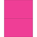 Tape Logic® Rectangle Laser Labels, 8 1/2 x 5 1/2, Fluorescent Pink, 200/Case (LL184PK)