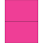 Tape Logic® Rectangle Laser Labels, 8 1/2" x 5 1/2", Fluorescent Pink, 200/Case (LL184PK)