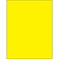 Tape Logic® Rectangle Laser Labels, 8 1/2" x 11", Fluorescent Yellow, 100/Case (LL185YE)