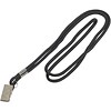 Standard Lanyard with Clip, 38, Black, 24/Case (LY110)