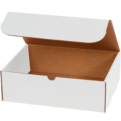 Partners Brand Corrugated Mailers, 10 x 7 x 4, White, 50/Bundle (M1074)