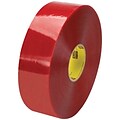 3M 3779 Pre-Printed Carton Sealing Tape, 1.9 Mil, 3 x 1000 yds., Clear/Red, 4/Case (T90333779)