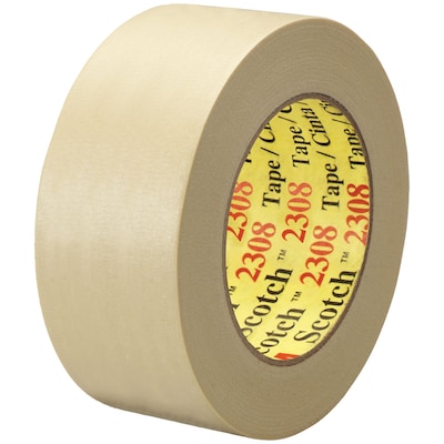 3M™ Scotch 2308 Masking Tape, 2 x 60 Yards, Natural, 24/Case (T9372308)