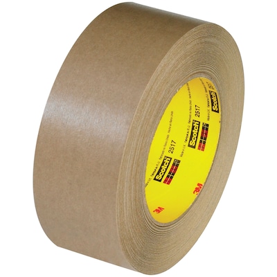3M 2517 Flatback Tape, 6.5 Mil, 1 1/2 x 60 yds., Kraft, 12/Case (T946251712PK)