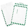 Partners Brand Tyvek Expandable Envelopes, 12 x 16 x 2, First Class, White/Green, 100/Case (TYE12