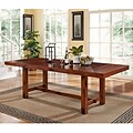 Walker Edison Solid Wood Dining Table; Dark Oak (SPW60HDO)