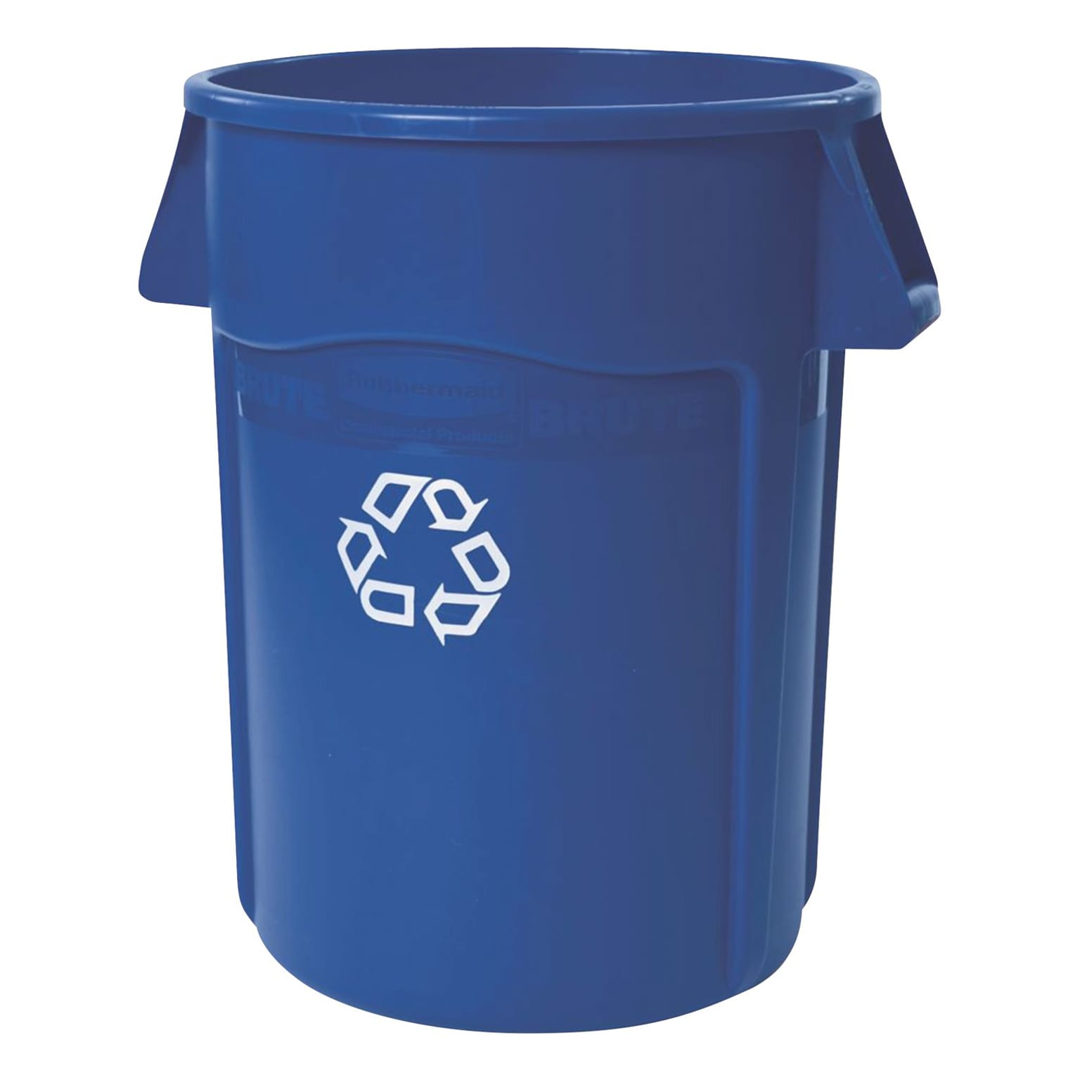 Rubbermaid Commercial Brute Round Recycling Container, Blue, 44 Gal., (FG264307BLUE)