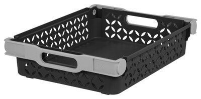IRIS® Medium Decorative Basket, Black, 8 Pack (250117)