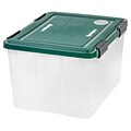 Remington® 46 Quart Weathertight Storage Box, Green, 6 Pack (296045)