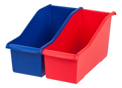 IRIS® Book Storage Bin, Assorted Colors, 8 Pack (100450)