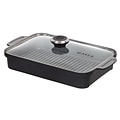 MAKER Homeware Rectangular Steam Grill Pan; Black (592063)