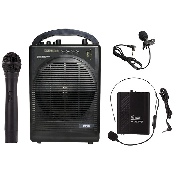 Pyle Pro Portable Amplifier & Microphone System with Bluetooth® (PWMA1216BM)
