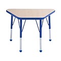 18”x30” Trapezoid T-Mold Activity Table, Maple/Blue/Toddler Ball