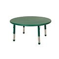 ECR4Kids 45 Round Resin Adjustable Activity Table, Green (ELR-14406-GN)