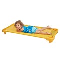 ECR4Kids Standard Stackable Kiddie Cot, Single - Yellow (ELR-16125-YE)