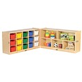 ECR4Kids Fold and Lock 15 Tray Cabinet with 24 Storage- AS (ELR-17216-AS)